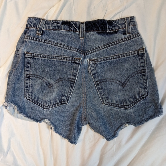 Levi's Silver Tab Repurposed Upcycled Cutoff Shorts - Picture 3 of 7
